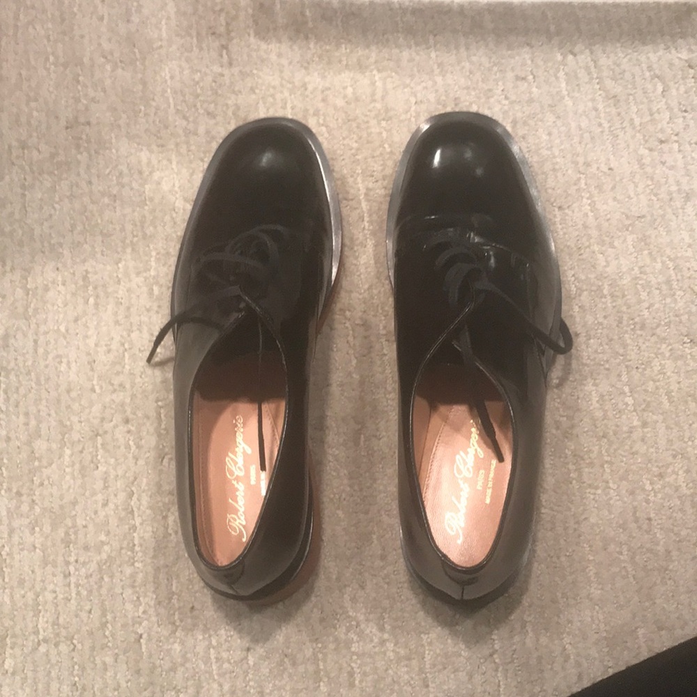 Robert clergerie patent leather Oxford shoes